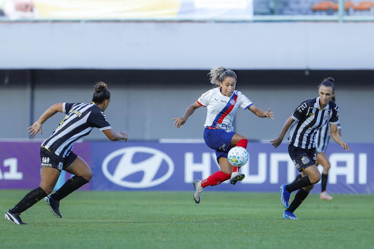 bahia feminino contra o santos