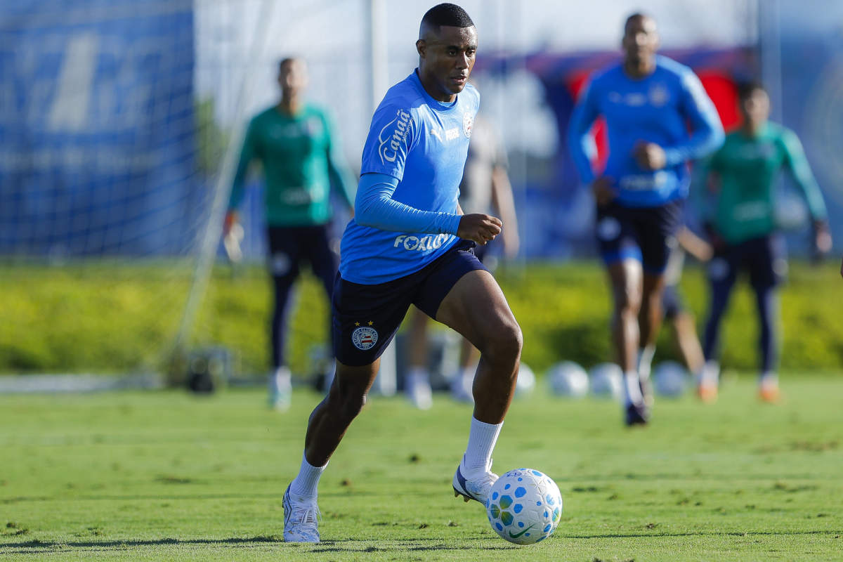 erick em treino do bahia