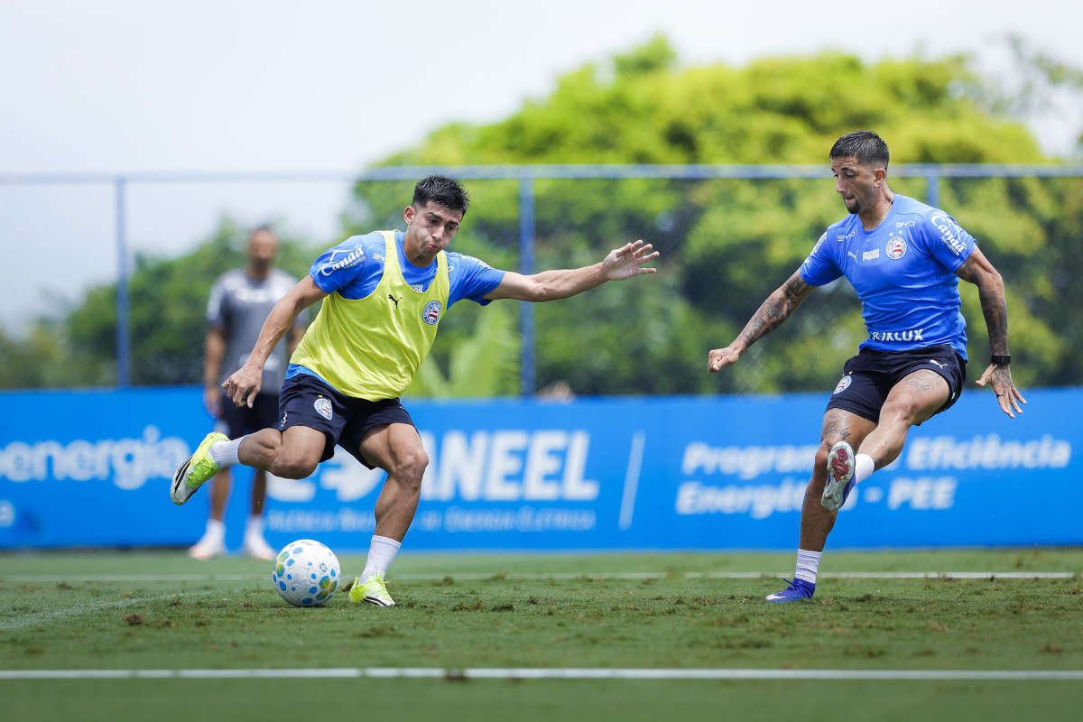 treino do bahia com sanabria e kike olivera