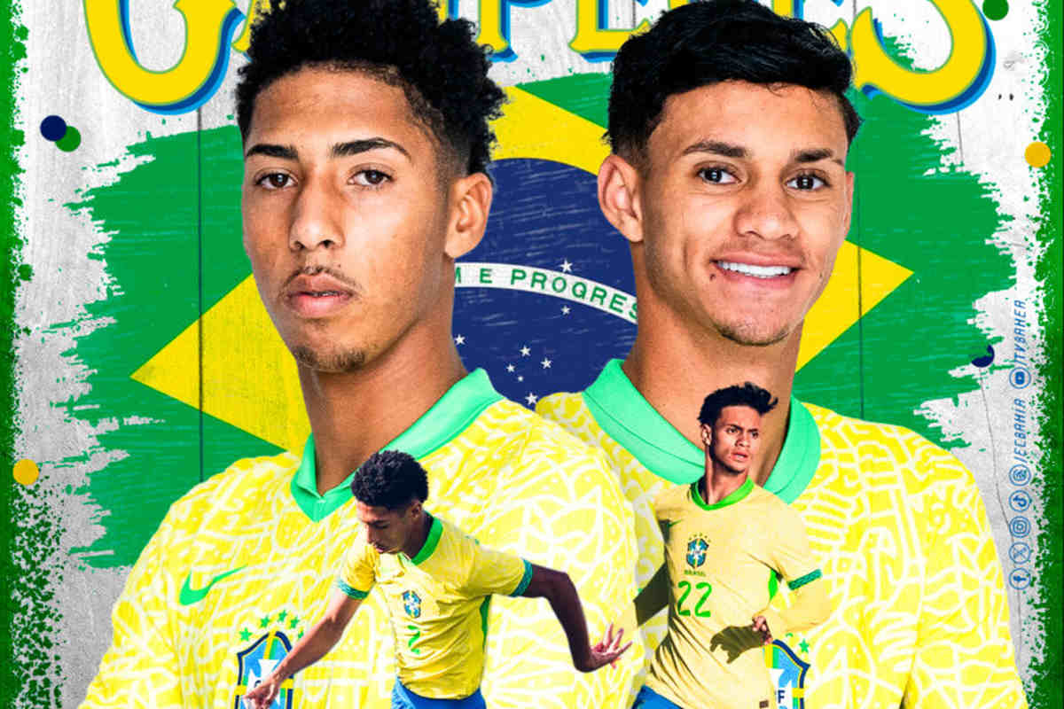 jonathan marinho e daniel david, do bahia, na seleção sub-16