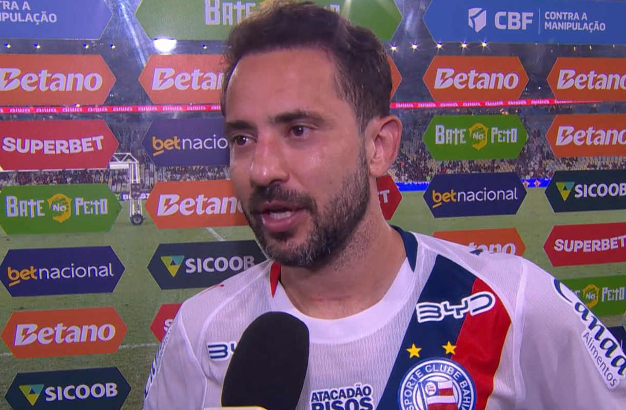everton ribeiro em entrevista do bahia no maracanã
