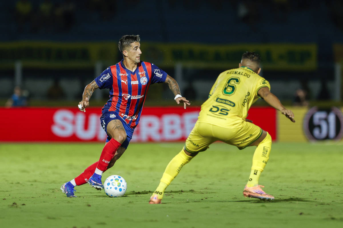 kike olivera em mirassol x bahia