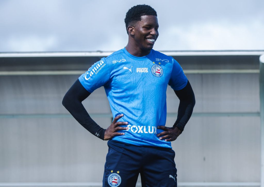 ruan pablo em treino do bahia