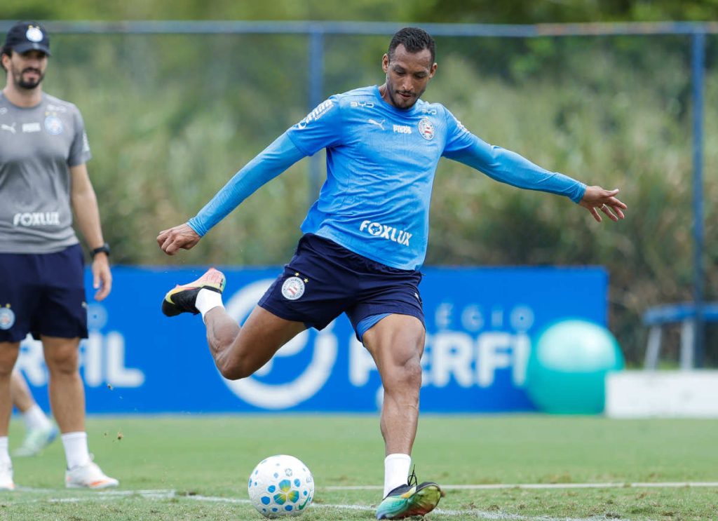david duarte em treino do bahia