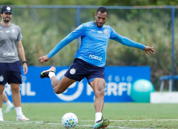 david duarte em treino do bahia