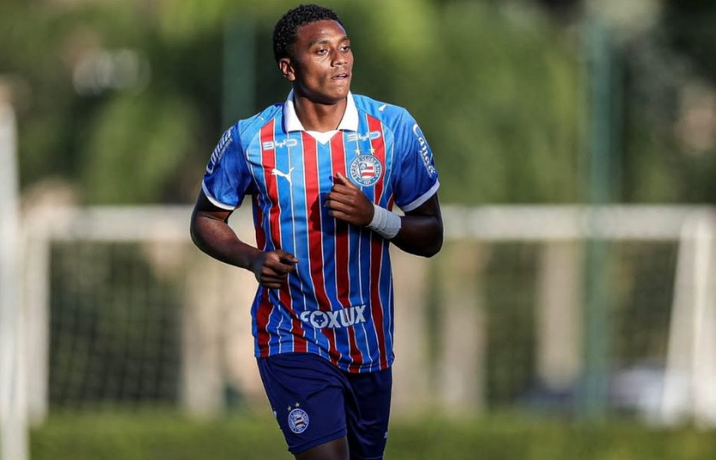 ryan nascimento em jogo do bahia sub-20