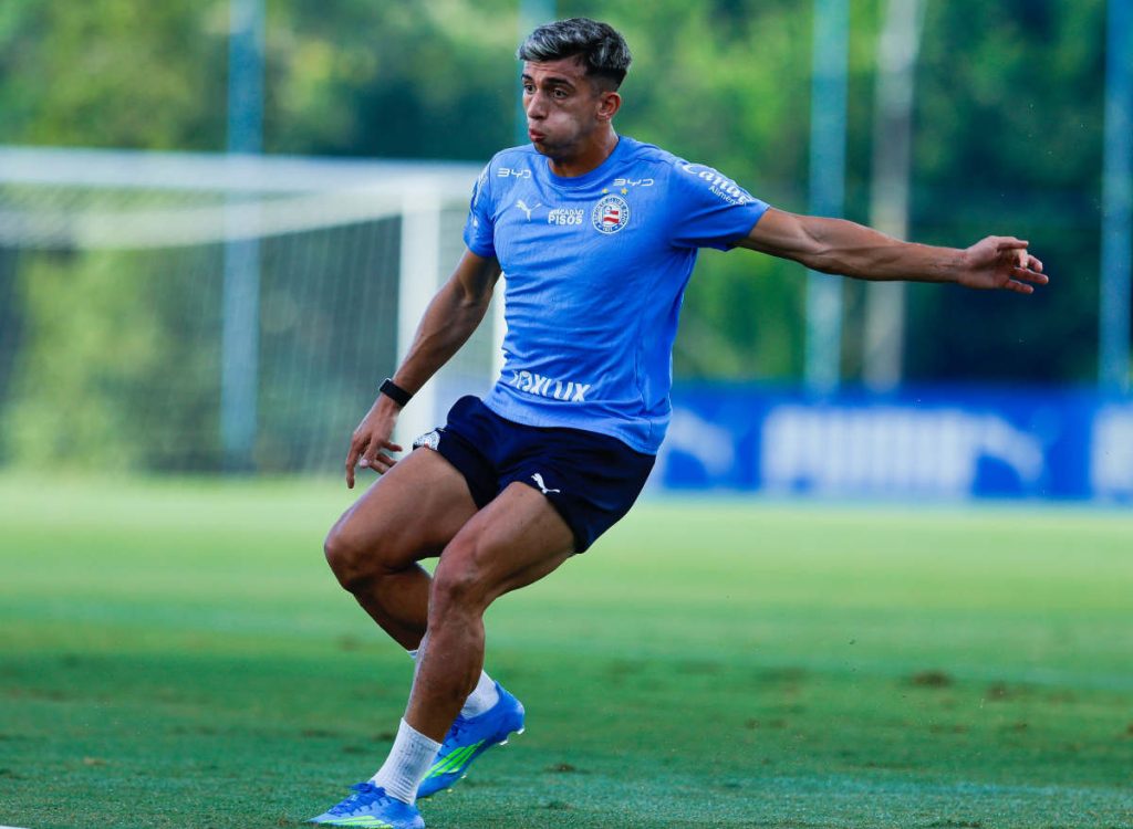 sanabria em treino do bahia